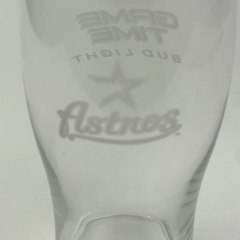 Houston Astros Pint Glass SGA Budweiser Beer Cup Mug MLB‎ Baseball